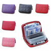 Genuine Leather 20 Card Slots Card Holders Coins Bags Purse For Women