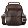 Genuine Leather 3 Ways Utility Carry Bag Retro 5 Pockets Capacity Messenger Multifunction Bag