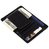 Genuine Leather 5 Card Slots Wallet Portable Mini Coin Bag Card Holder For Men