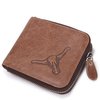 Genuine Leather 9 Card Slots Wallet Business Vintage Card Holder Coin Bag For Men