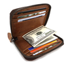 Genuine Leather 9 Card Slots Wallet Vintage Casual Card Holder Purse For Men