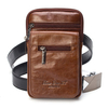 Genuine Leather Belt Hook Vertical Section Multi-function Crossbody Bag Waist Bag For Men