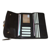 Genuine Leather Business Long Wallet 10 Card Slots Coin Bag Phone Bag For Men
