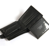 Genuine Leather Business Wallet 9 Card Holders Zipper Hasp Coin Bag For Men