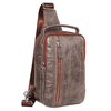 Genuine Leather Chest Bag Casual Vintage Single-shoulder Crossbody Bag For Men