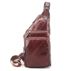 Genuine Leather Chest Bag Casual Vintage Single-shoulder Crossbody Bag For Men