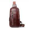 Genuine Leather Chest Bag Casual Vintage Single-shoulder Crossbody Bag For Men