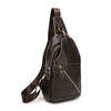 Genuine Leather Chest Bag Casual Vintage Single-shoulder Crossbody Bag For Men Women