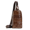 Genuine Leather Chest Bag First Layer Leather Casual Vintage Shoulder Crossbody Bag For Men
