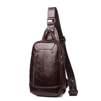 Genuine Leather Chest Bag First Layer Of Leather Casaul Retro Crossbody Bag For Men