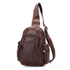 Genuine Leather Chest Bag Vintage Crossbody Bag For Men