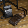 Genuine Leather Crossbody Bag Portable Phone Bag Waist Bag For Men