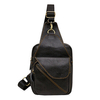 Genuine Leather Crossbody Bag Vintage Shoulder Bag Chest Bag For Men