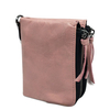 Genuine Leather Double Zipper Short Wallets Two Folded Purse Card Holder Coin Bags