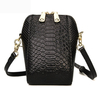 Genuine Leather Shell 5.5inch Phone Bag Shoulder Bag Card Holder Crossbody Bag