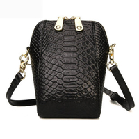 Genuine Leather Shell 5.5inch Phone Bag Shoulder Bag Card Holder Crossbody Bag