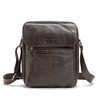 Genuine Leather Sling Bag Casual Solid Crossbody Bag Shoulder Bag For Men