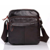 Genuine Leather Sling Bag Casual Solid Shoulder Bag Crossbody Bag For Men