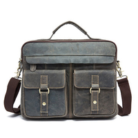 Genuine Leather Sling Bag Vintage Handbag Dual-use Crossbody Bag For Men