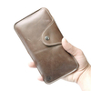 Genuine Leather Soft Face Wallet 4 Colors Long Phone Bag For Women Men