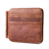 Genuine Leather Vintage 12 Card Slots Bifold Wallet For Men
