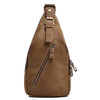 Genuine Leather Vintage Chest Bag Solid Sling Bag Crossbody Bag For Men