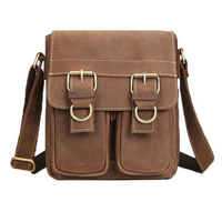 Genuine Leather Vintage Crossbody Bag For Men