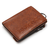 Genuine Leather Wallet Casual Vintage Coin Bag For Men