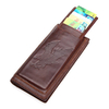 Genuine Leather Wallet Large Capacity Wallet Vintage Phone Wallet 15 Card Slots Wallet