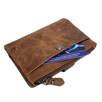 Genuine Leather Wallet Vintage Leisure Coin Bag Card Holder For Men