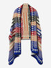 Geometry Pattern Loose Vintage Women Cappa Cardigan