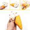 Giggle Bread Ice Cream Cone Squishy 19*10cm Original Packaging Slow Rising Collection Decor Toy