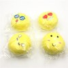 Giggle Bread Squishy Yellow Emoji Bun Bread 9cm Slow Rising Phone Bag Strap Collection Deocor Gift
