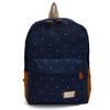 Girl Canvas Casual Candy Color Dot Backpack Travel Outdoor Schoolbag