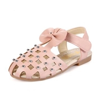 Girls Bowknot Rivets Breathable Soft Squishy Cute Casual Shoes