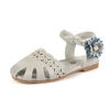Girls Hollow Out Soft Sandals Flower Comfy Flat Casual Shoes