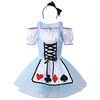 Girls Lovely Smooth Princess Dress Cosplay Theatrical Fluffy Drawstring Halloween Costumes