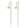 Gold Plated Earrings S925 Silver Magnolia Flower Earrings