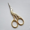 Golden Vintage Style Crane Shaped Embroidery Sewing Eyebrow Scissors