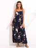 Gracila Bohemian Women Floral Printed Spaghetti Strap Long Maxi Dresses