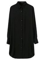 Gracila OL Solid Long Sleeve Chiffon Women Blouse Shirt