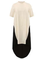 Gracila Party Black And White Irregular Hem Short Sleeve Vintage Women Maxi Dress