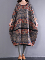 Gracila Vintage Loose Women Dresses