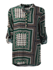 Gracila Vintage Patchwork Printed Long Sleeve T-shirts