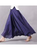 Gracila Women Pure Color Skirt