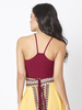 Gracila Women Sexy Cross Strap Backless Camisole Crop Tops