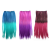 Gradient Color Straight Long Hair Piece Extension Clip In 3 Colors