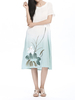 Gradient Printed Vintage Loose Hanging Women Dress