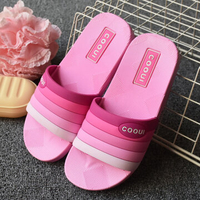 Gradient Ramp Colorful Soft Peep Toe Flat Indoor Home Shoes