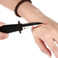 Halloween Fake Knife Blood Horrible Scary Tricky Prop